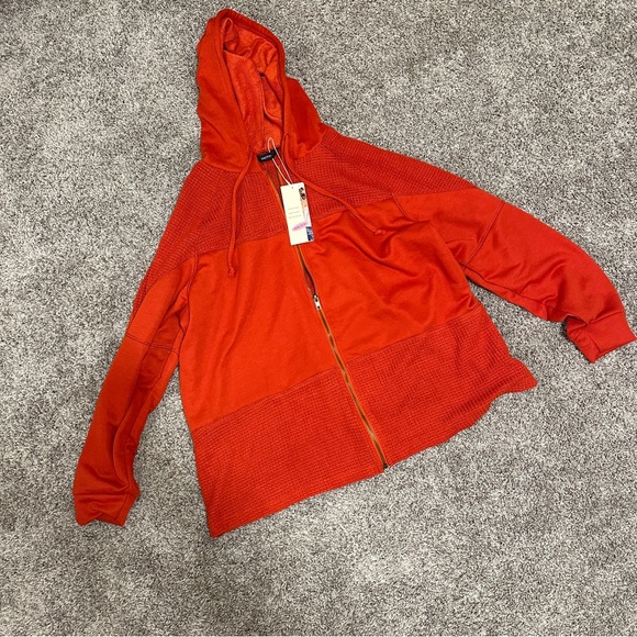 Orange Zippered Jacket - Picture 1 of 4